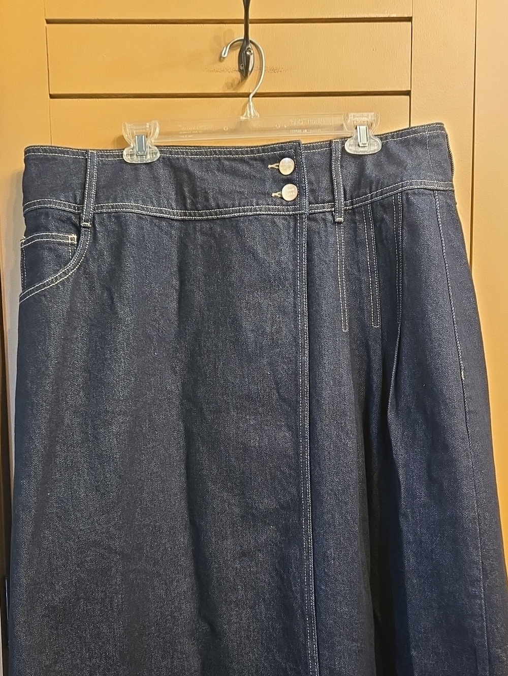 Damson Madder Raye Denim Skirt - Dark Indigo EU Size 20 / US 16 ( See Meas) - Picture 6 of 10